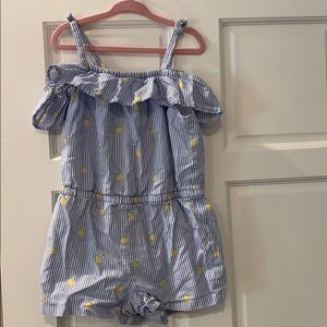Striped Romper with Lemons